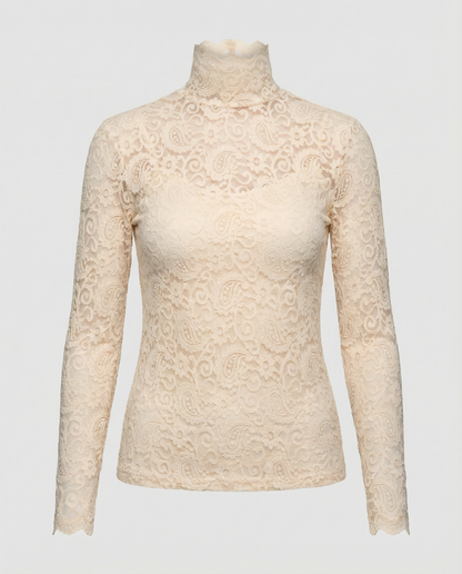 Donna in Pizzo Elegante Slim Fit