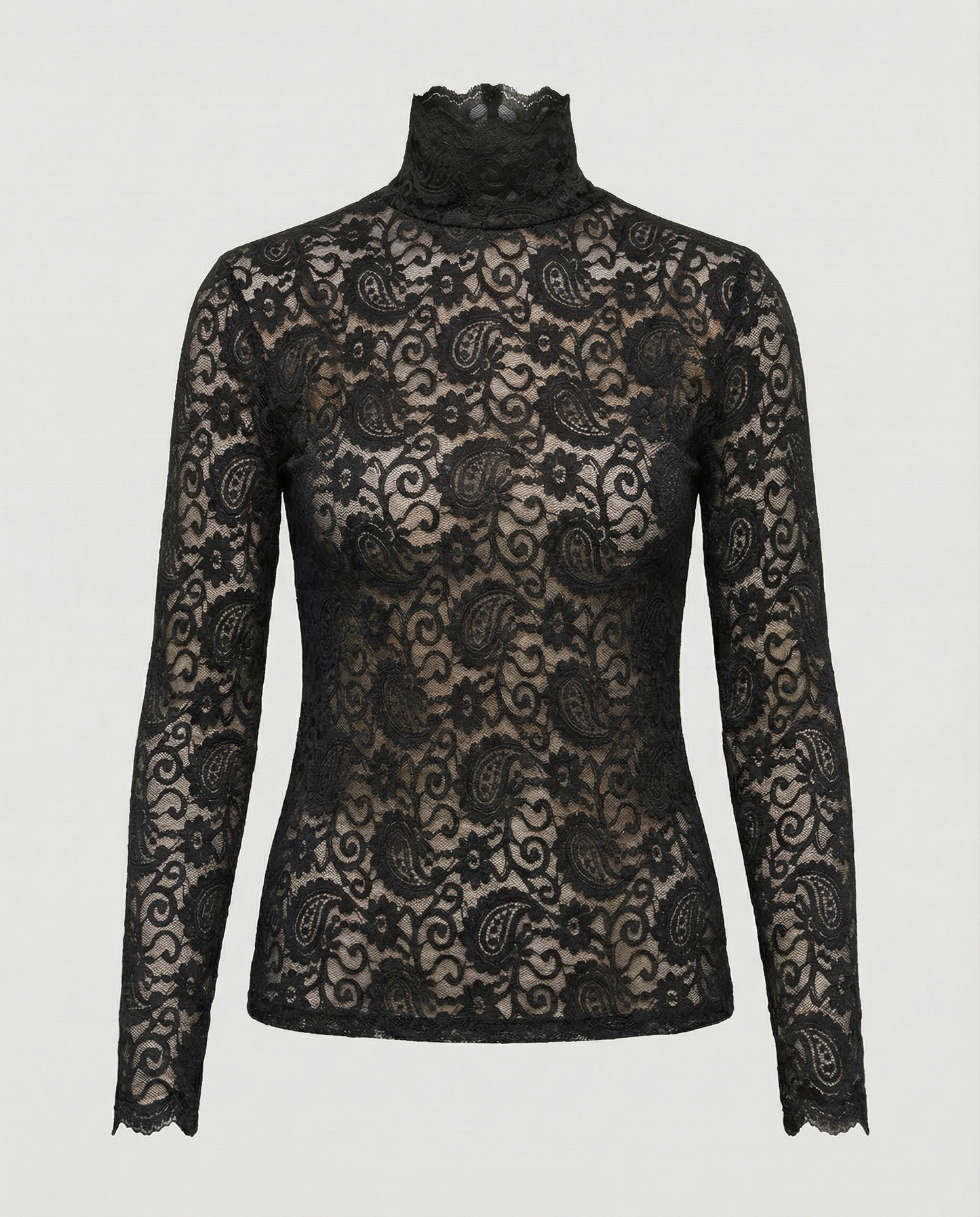 Donna in Pizzo Elegante Slim Fit