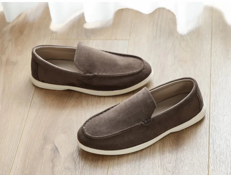 Scarpe Uomo Basse Pelle con Tomaia Aperta