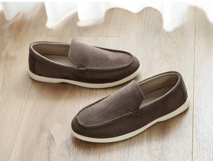 Scarpe Uomo Basse Pelle con Tomaia Aperta