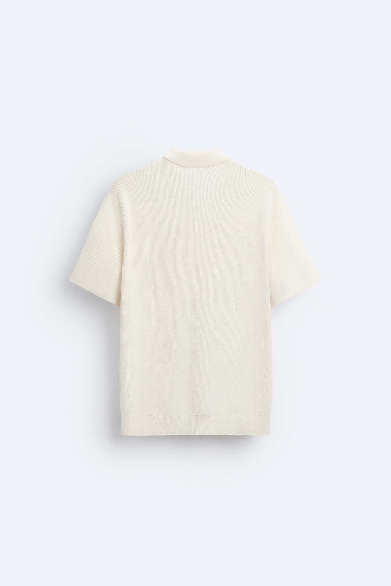 Polo Uomo Maglia Lavorata con Zip Slim Fit