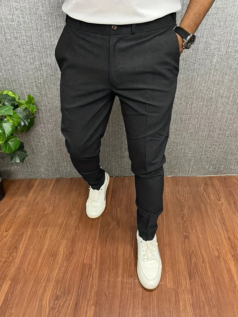 Pantaloni Uomo Mezzo Formali Taglio Classico