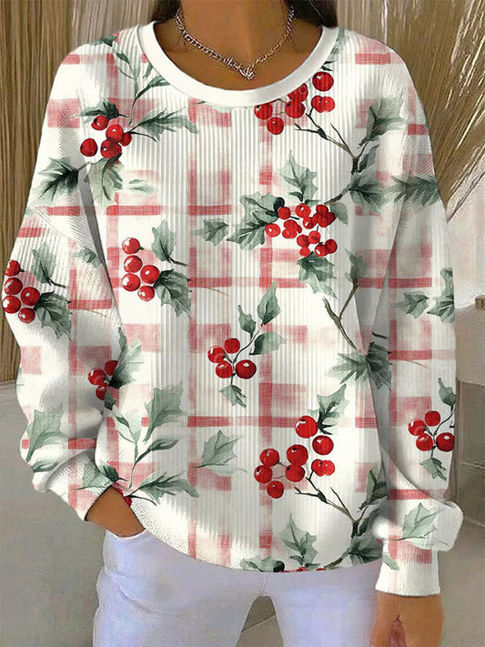 Maglione Donna in Maglia con Motivo a Bacche - Brentozzi