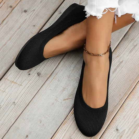 Scarpe Donna Basse Punta Tonda Slip-On Comode - Brentozzi