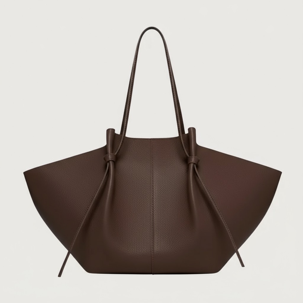 Borsa Tote Donna con Fiocco e Manici Lunghi Ampi