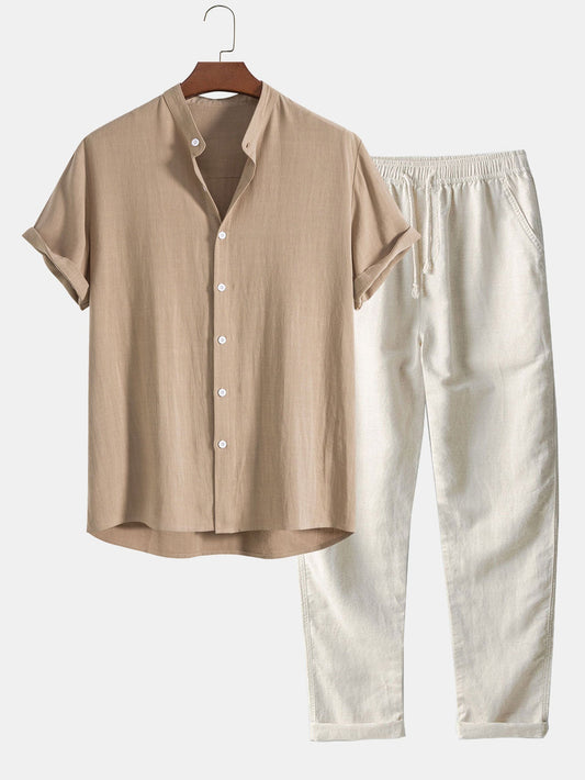 Completo Uomo Camicia e Pantaloni Estivo Leggero - Brentozzi