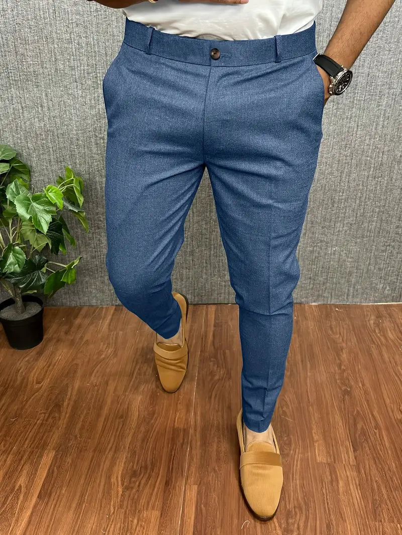 Pantaloni Uomo Mezzo Formali Taglio Classico