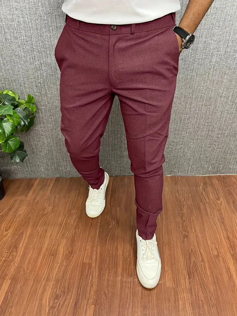 Pantaloni Uomo Mezzo Formali Taglio Classico