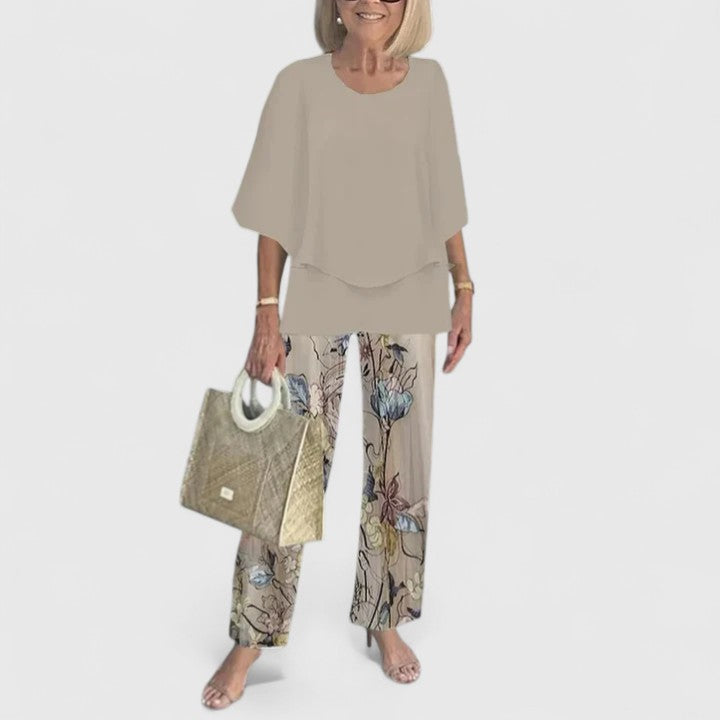 Completo Donna Due Pezzi Stampato Pantaloni Regular Fit - Brentozzi