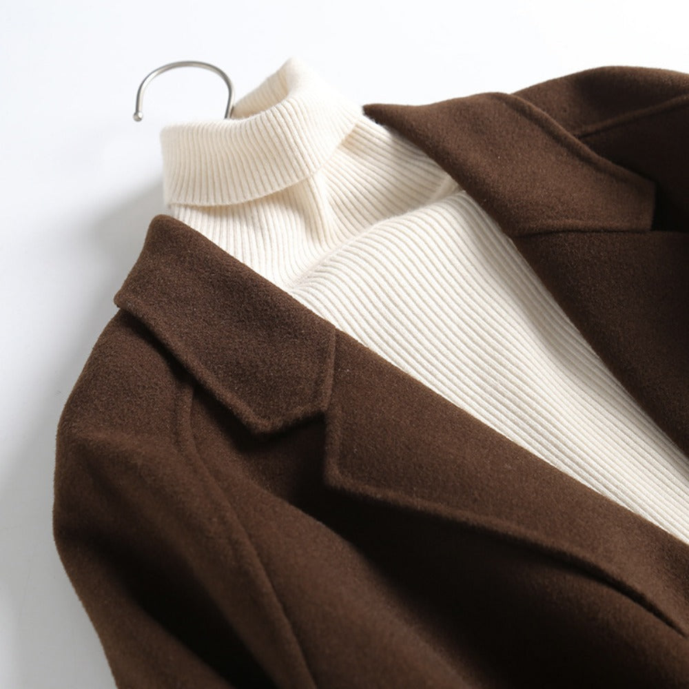 Cappotto Donna Lana Doppiopetto Classico