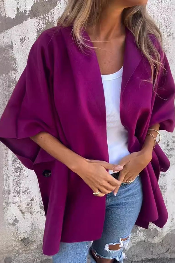 Cappa Donna Oversize Tessuto Morbido Scivolata
