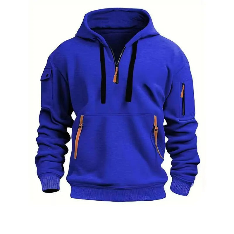 Felpa Uomo con Cappuccio e Zip