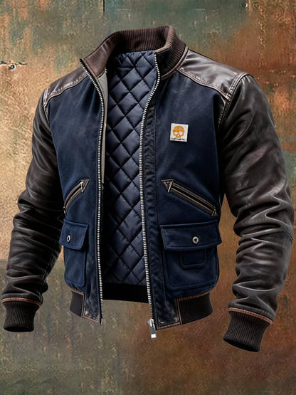 Giacca Uomo Trapuntata Elegante Slim Fit
