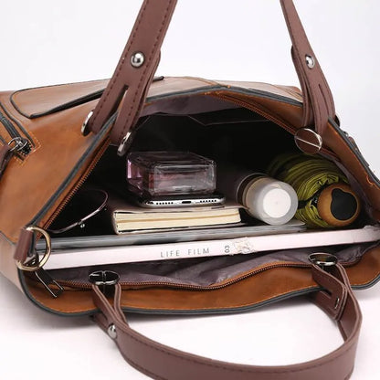 Borsa Donna Vintage in Pelle Stile Elegante Resistente