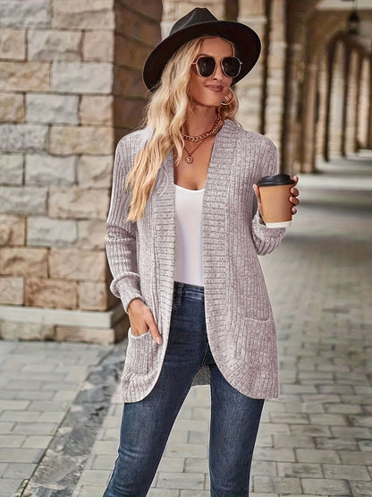 Felpa Donna in Maglia Fleece Manica Lunga Casual