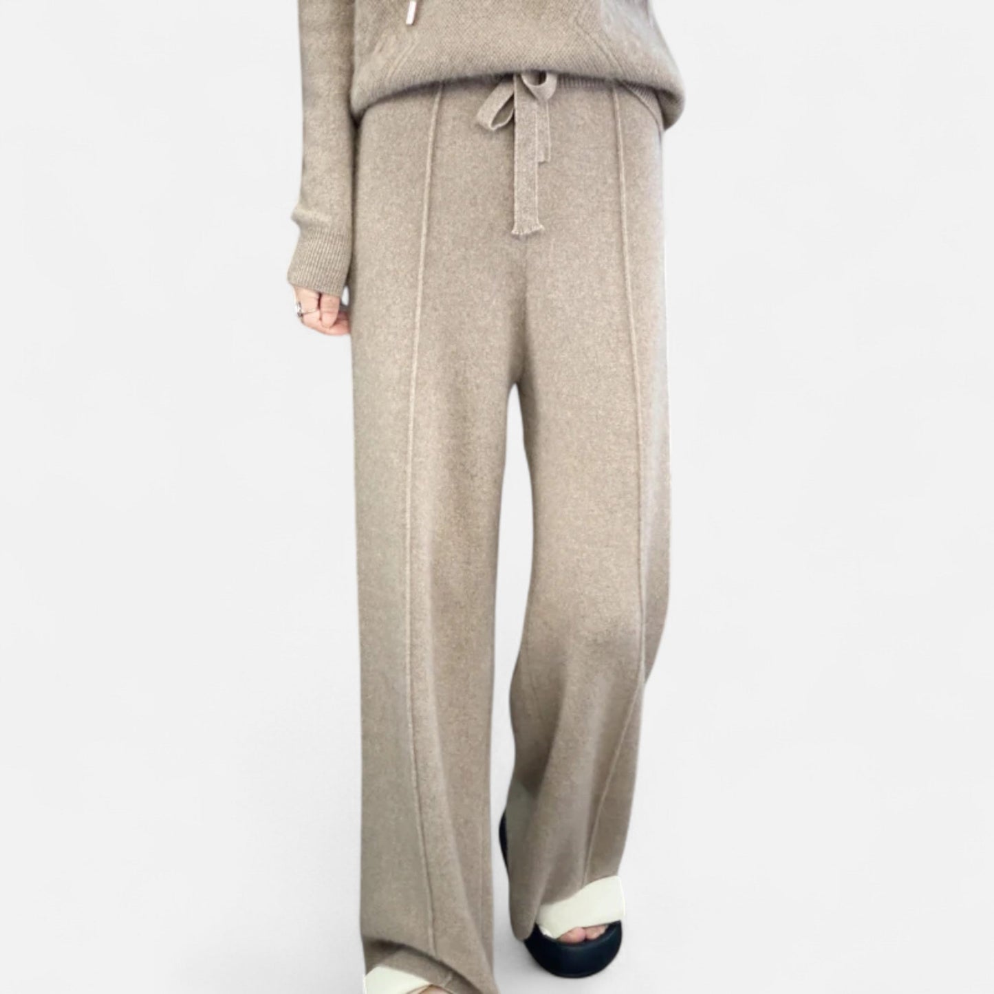Pantaloni Donna in Tessuto Morbido Vestibilità Comoda