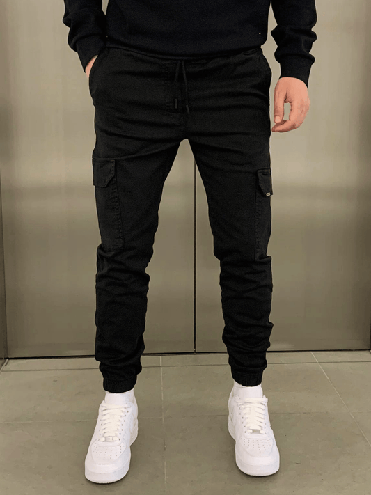 Pantaloni Cargo Uomo Lavoro Jogger Elastico - Brentozzi