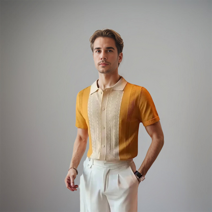 Camicia Uomo Manica Corta Classica Cotone