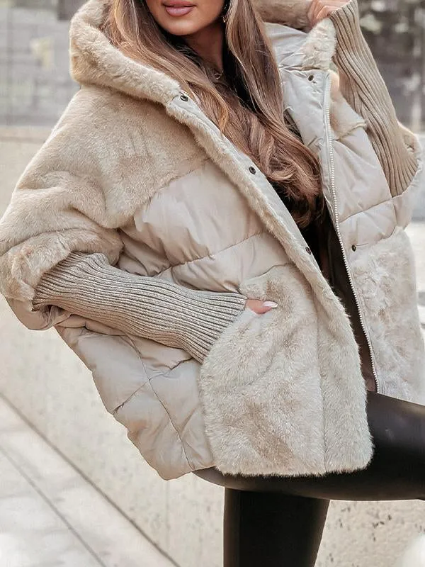 Giacca Bomber Donna con Cappuccio Taglio Moda