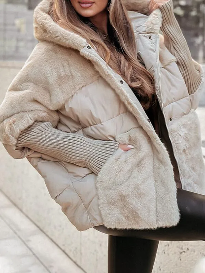 Giacca Bomber Donna con Cappuccio Taglio Moda