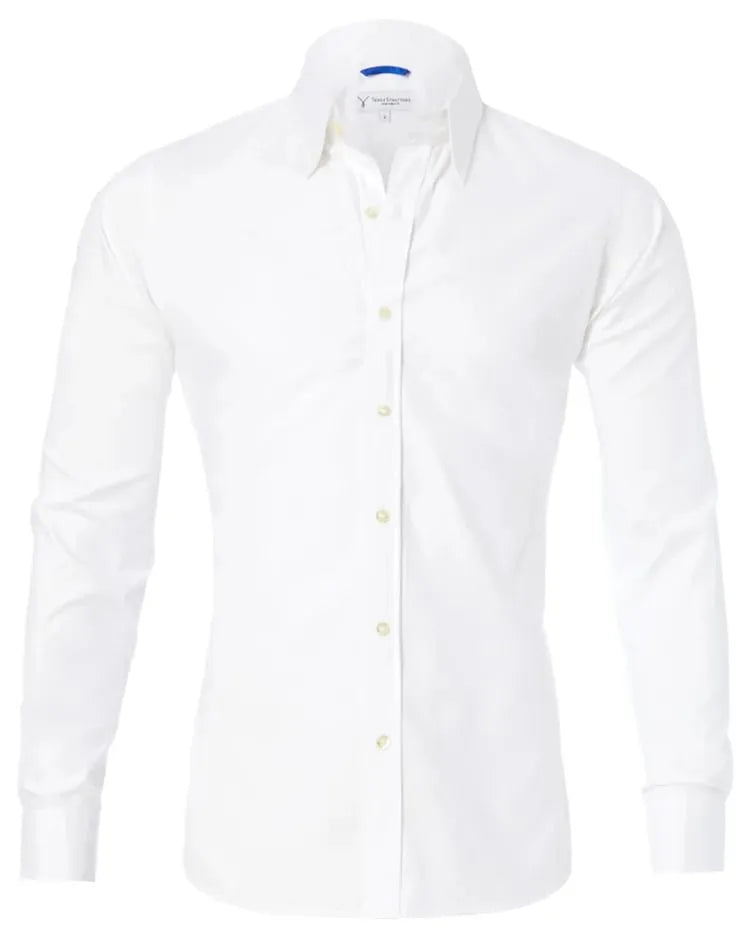 Camicia Uomo con Zip Manica Lunga Slim Fit