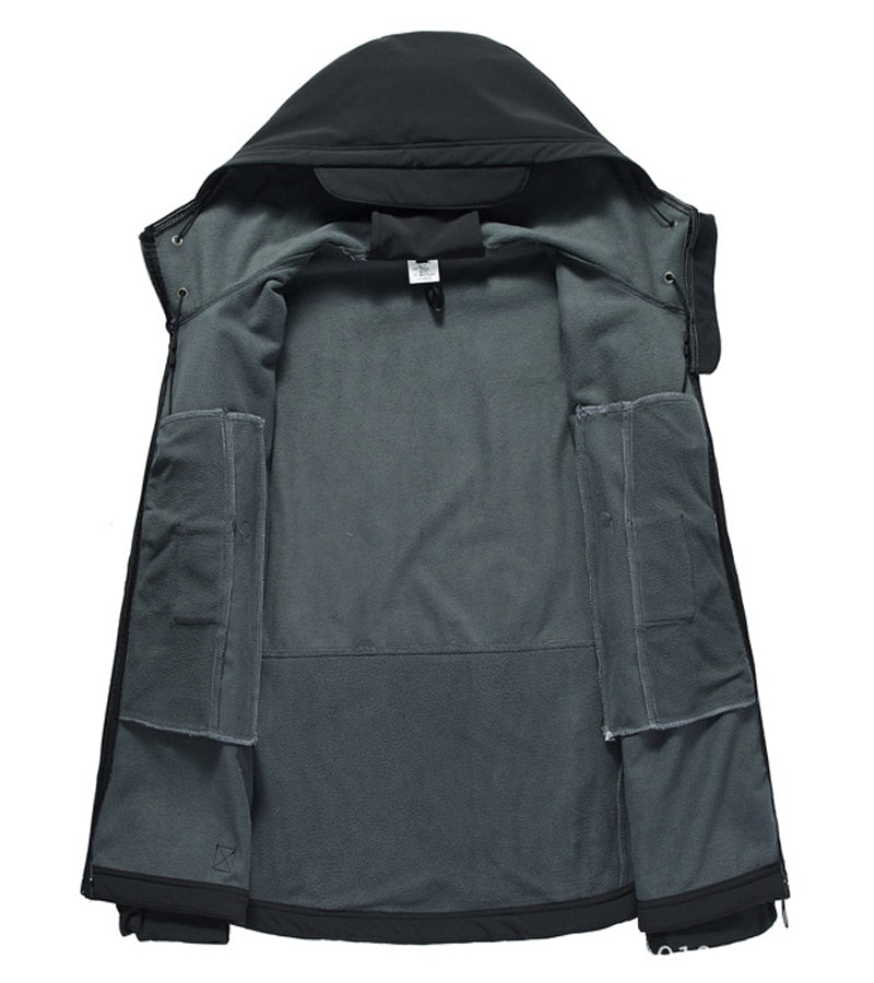 Giacca Outdoor Uomo Impermeabile Taglio Dritto