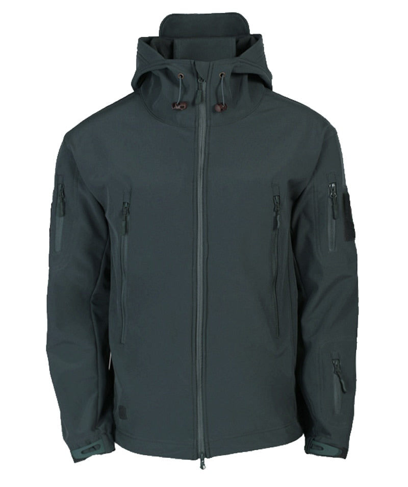 Giacca Uomo Impermeabile con Cappuccio Taglio Regular