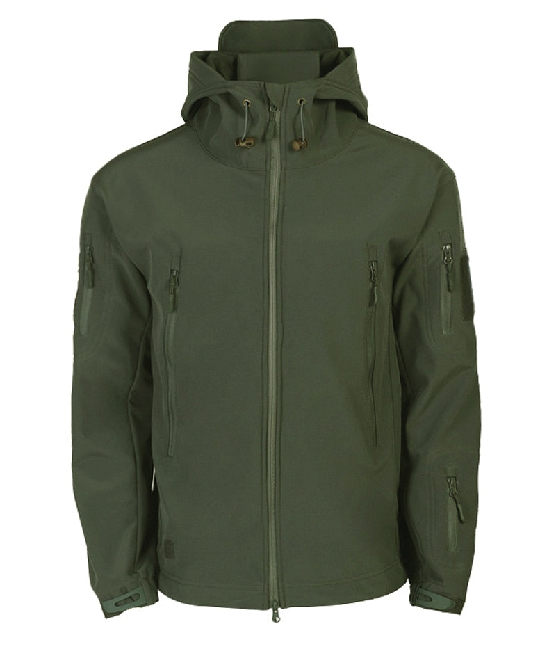 Giacca Uomo Outdoor Impermeabile Antivento con Tasche Antifurto