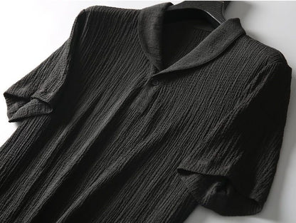 Completo Uomo Camicia Manica Corta e Pantaloni