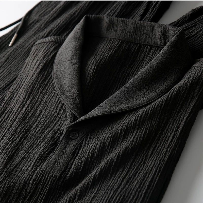 Completo Uomo Camicia Manica Corta e Pantaloni