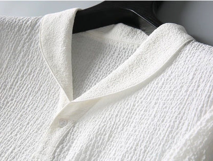 Completo Uomo Camicia Manica Corta e Pantaloni