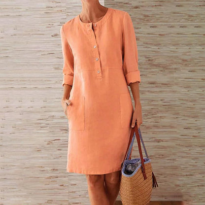 Abito Mini Donna Girocollo Manica Corta