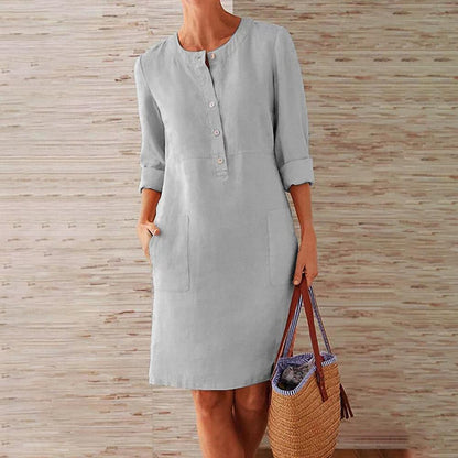 Abito Mini Donna Girocollo Manica Corta