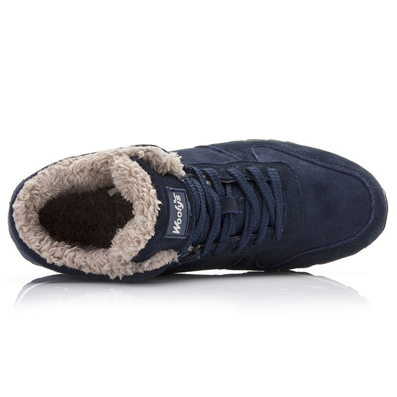 Sneakers Uomo Alte Invernali con Fodera in Pelliccia Sintetica