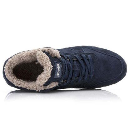 Sneakers Uomo Alte Invernali con Fodera in Pelliccia Sintetica