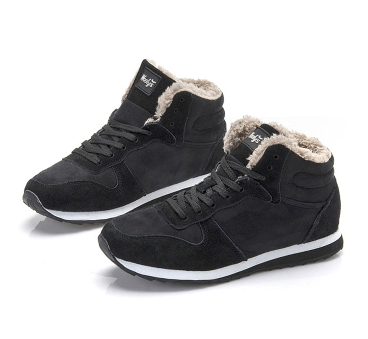 Sneakers Uomo Alte Invernali con Fodera in Pelliccia Sintetica