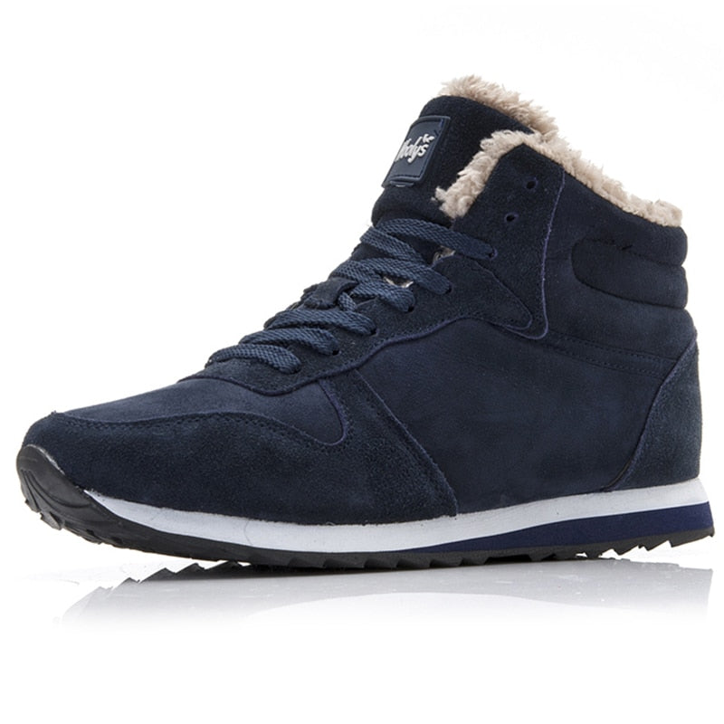 Sneakers Uomo Alte Invernali con Fodera in Pelliccia Sintetica