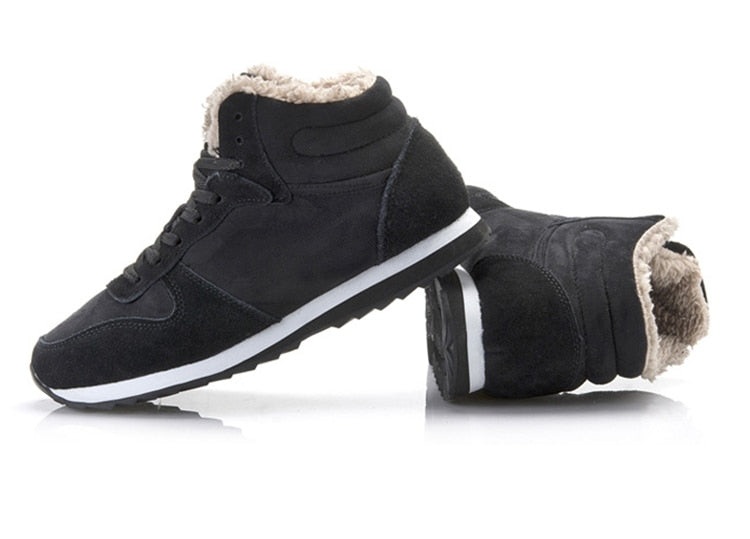 Sneakers Uomo Alte Invernali con Fodera in Pelliccia Sintetica