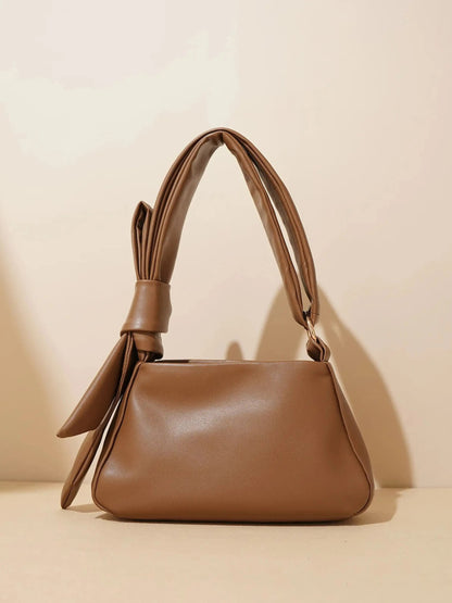Borsa a Spalla Donna in Pelle con Manico Nodo Minimalista