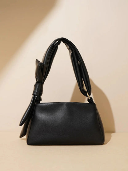 Borsa a Spalla Donna in Pelle con Manico Nodo Minimalista
