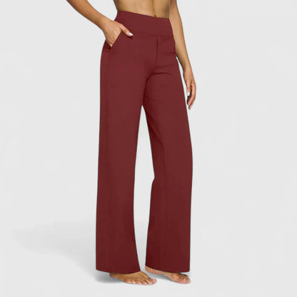 Pantaloni Donna Ampi con Elastico in Vita Stretch