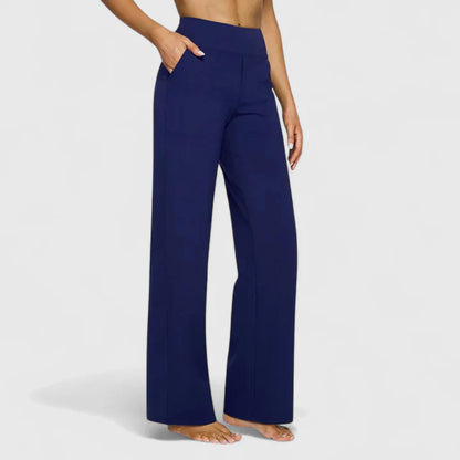 Pantaloni Donna Ampi con Elastico in Vita Stretch