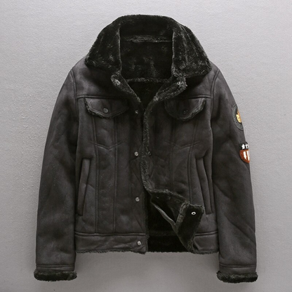 Giacca Biker Uomo in Ecopelle con Tasche Stile Comodo - Brentozzi
