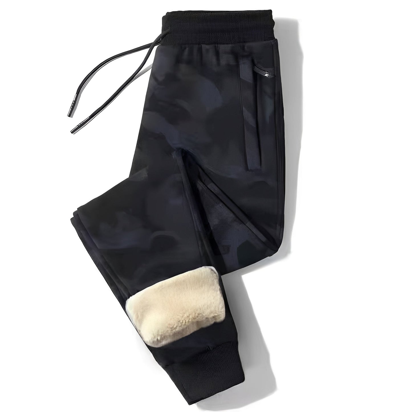 Pantaloni Uomo Termici Dritti Stile Casual