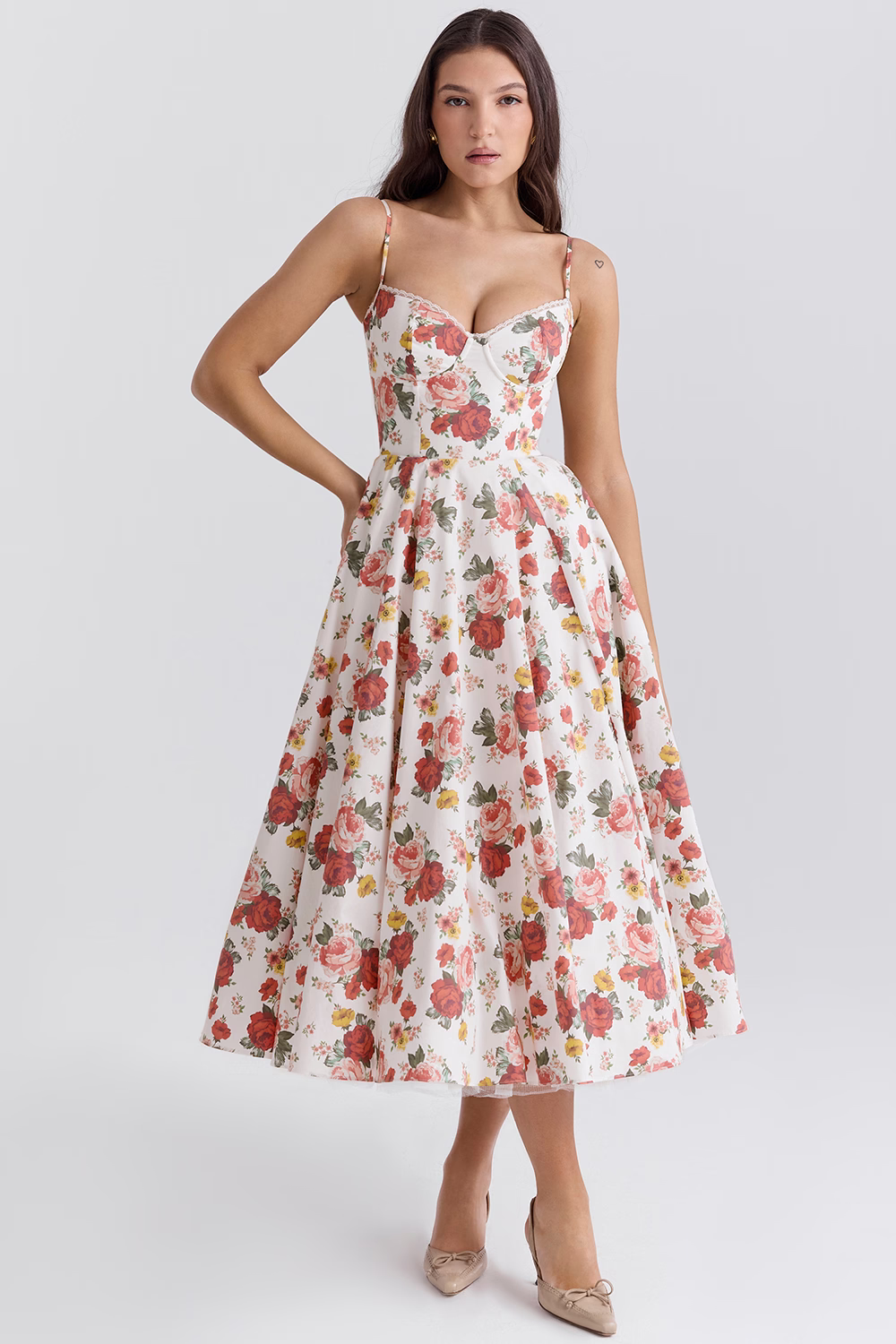 Abito Donna Linea A Gonna e Corsetto Slim