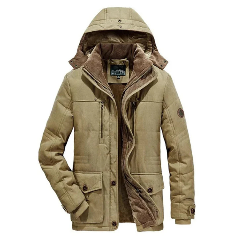 Giacca Imbottita Uomo Outdoor con Cappuccio Invernale - Brentozzi