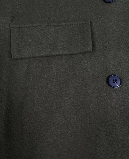 Trenchcoat Donna Elegante in Tessuto Sagomato Manica Lunga