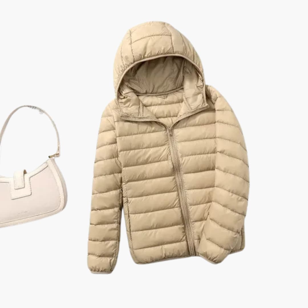 Giacca Donna Ultraleggera Imbottitura Piuma Calda