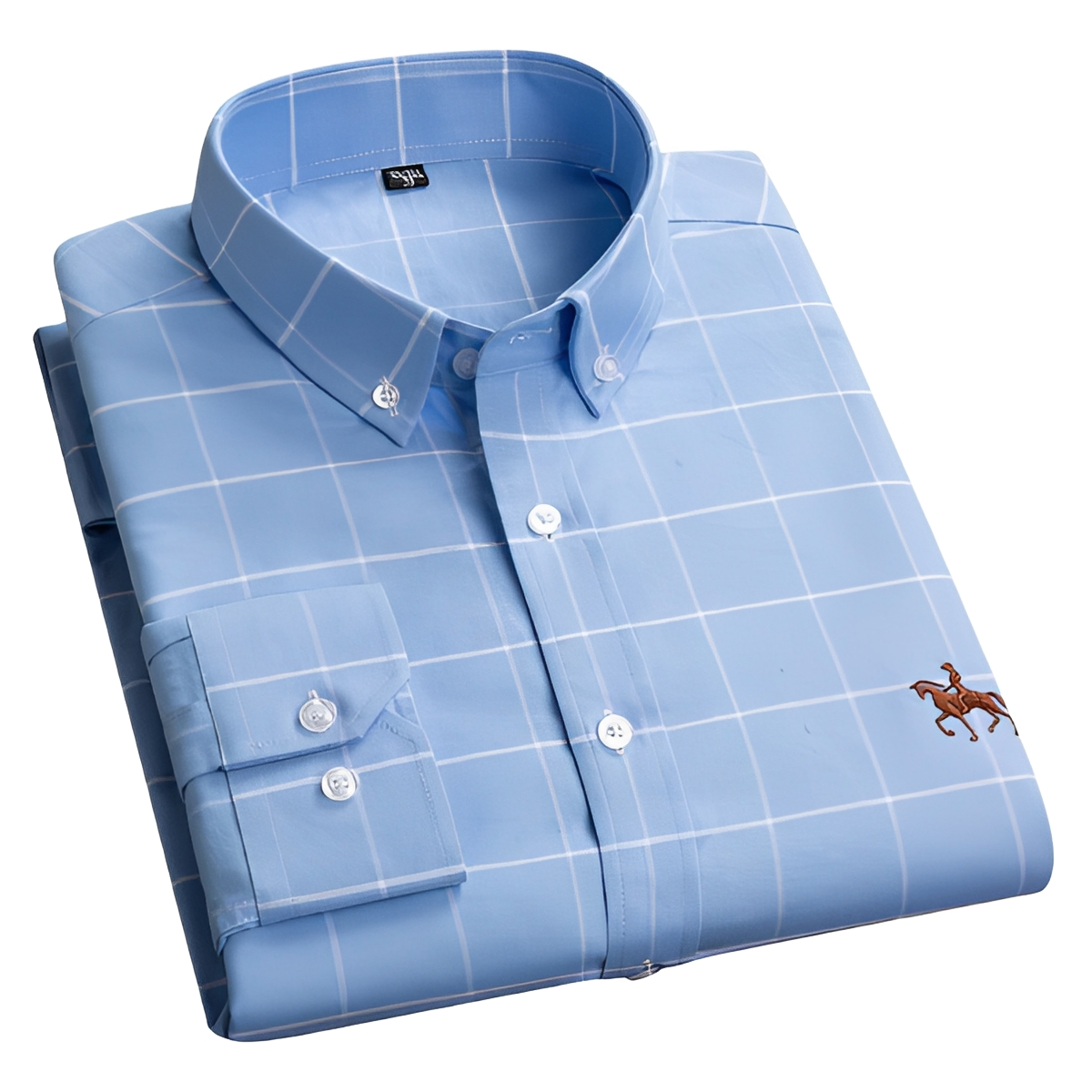 Camicia Uomo Casual Senza Pieghe Manica Lunga