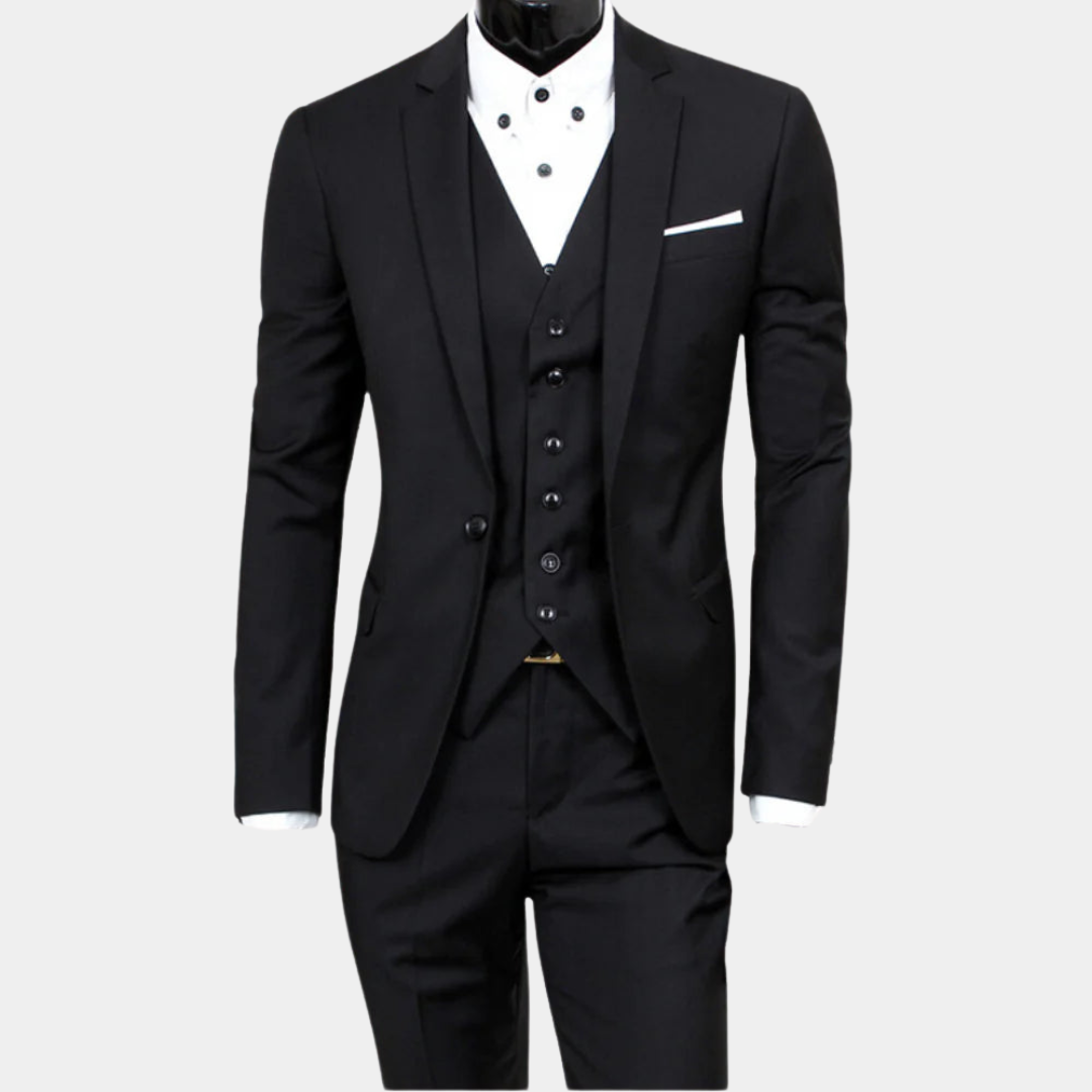 Abito Tre Pezzi Uomo Formale Slim Fit